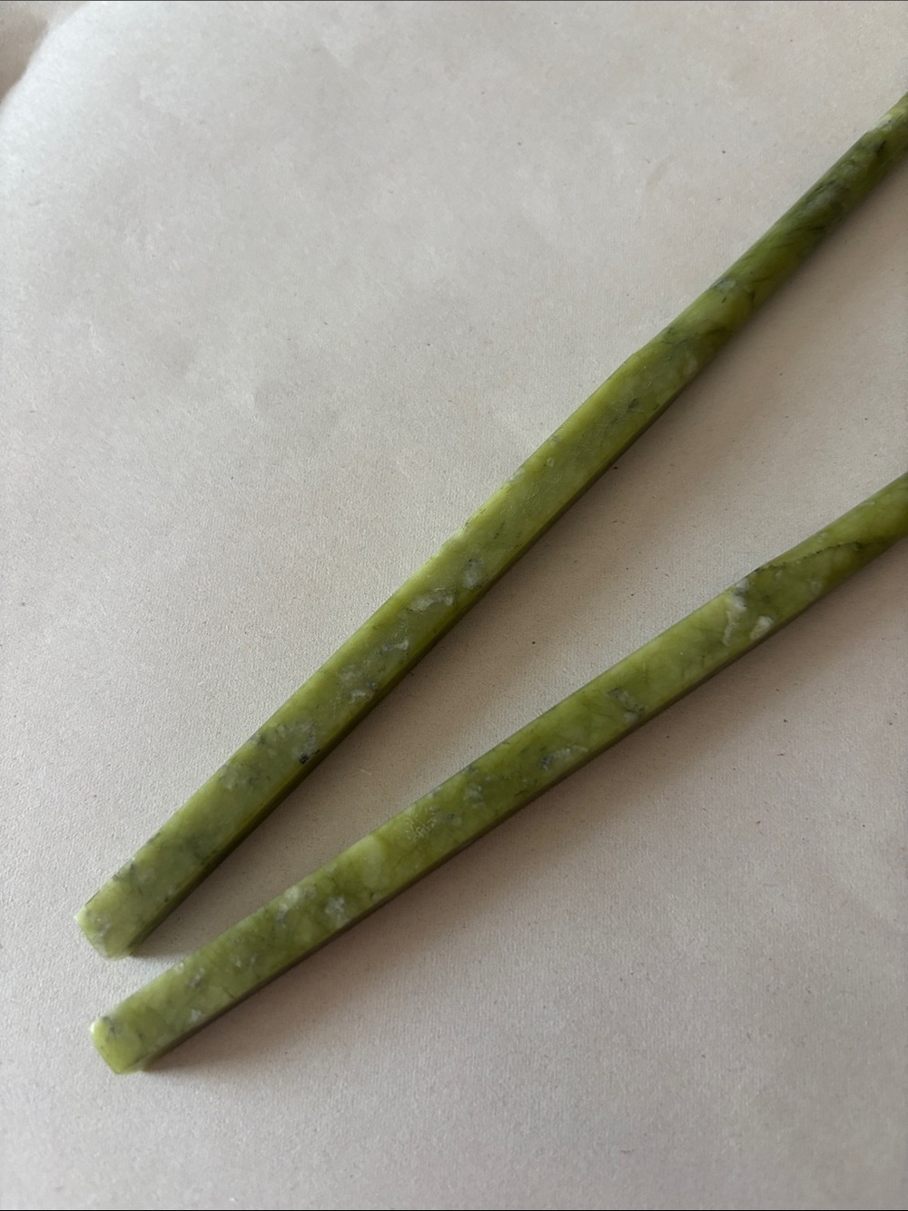 Vintage Jade Chinese Chopsticks - Picture 4 of 4